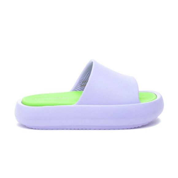 J Slides Squish Beach Slides- Lilac Slip On Sandals - Picture 5 of 15
